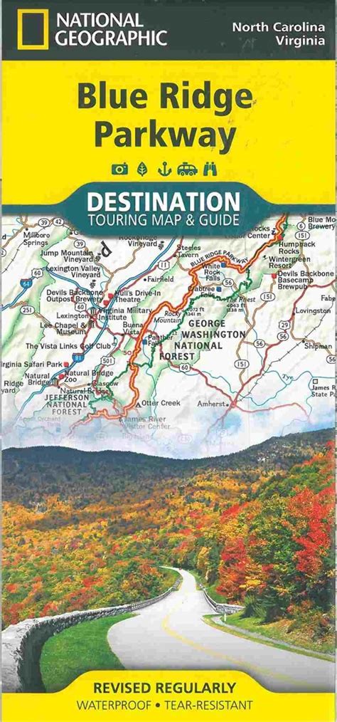 Themapstore National Geographic Blue Ridge Parkway Destination Map