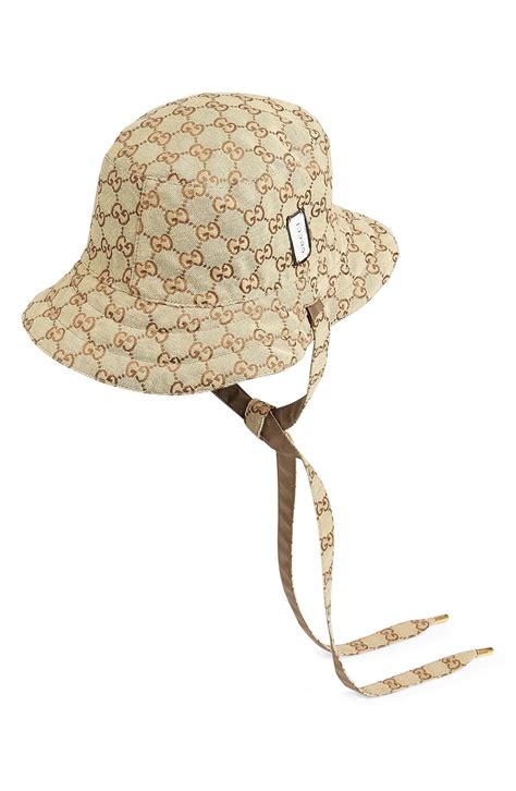 Gucci Reversible Gg Canvas And Nylon Bucket Hat In Brown For Men Lyst
