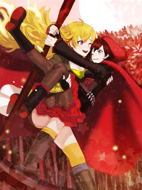 rwby yang ruby yay sisters rwby anime rwby fanart rwby