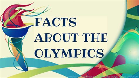 Facts About The Olympics Olympics Facts Olympics For Kids