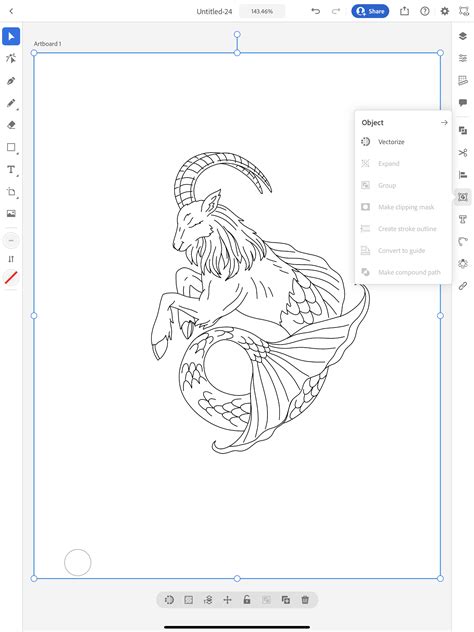 Creating A Single Line Svg File In The Adobe Illustrator App Using