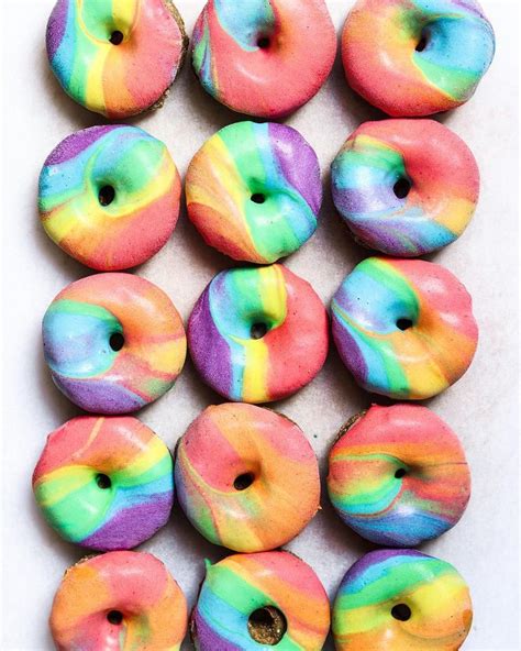 Pin By Nate Cothran On Healthy Baking Donuts Rainbow Donuts