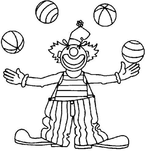 Get free printable coloring pages for kids. Drawn clown printable - Pencil and in color drawn clown ...
