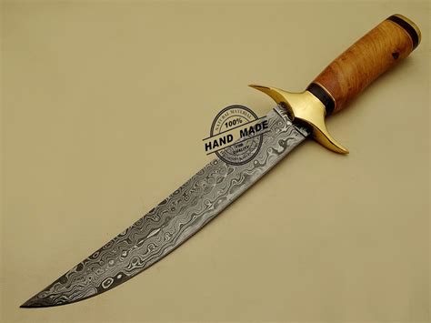 Damascus Dagger Knife Custom Handmade Damascus Steel Hunting