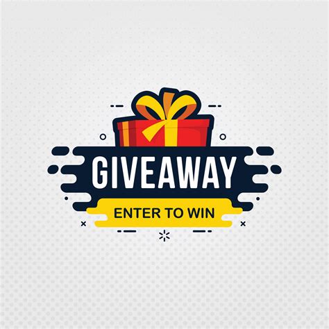 Giveaway And Enter To Win Banner Sign Design Template 2714020 Vector