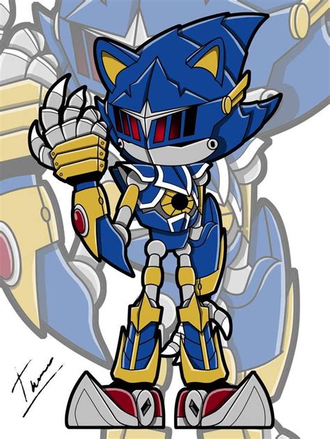 Collab Knight Metal Sonic By Tylerbucket Sonic Hedgehog Art