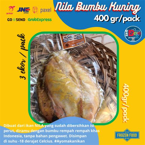 Order Online Ikan Nila Bumbu Kuning Frozen Food Tinggal Goreng 3 Ekor