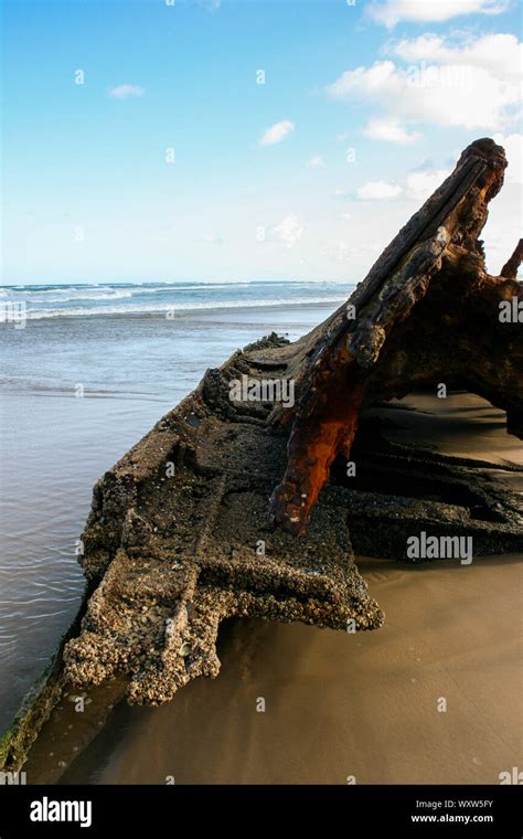 Schiffbruch Auf Der Westlichen Strand Von Fraser Island Queensland