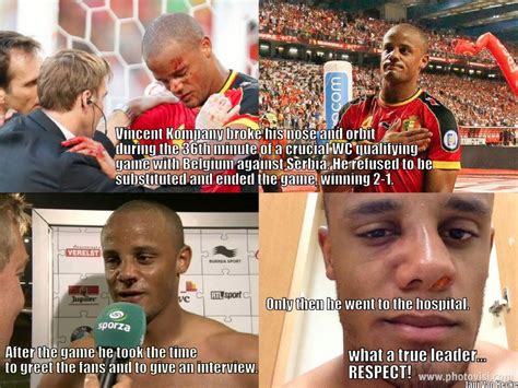 Belgian Captain And National Hero Vincent Kompany Also The Captain Of