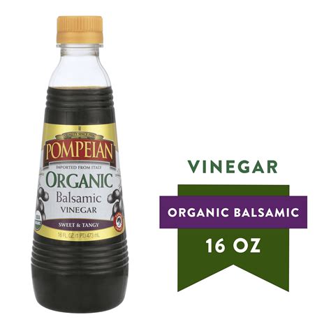 Pompeian Organic Balsamic Vinegar Fl Oz Walmart Com