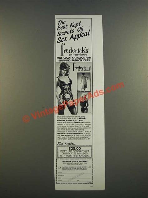1986 fredericks of hollywood ad best kept secrets of sex a
