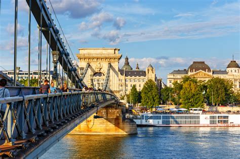 Chain Bridge In Budapest Hungary Jigsaw Puzzle In Bridges