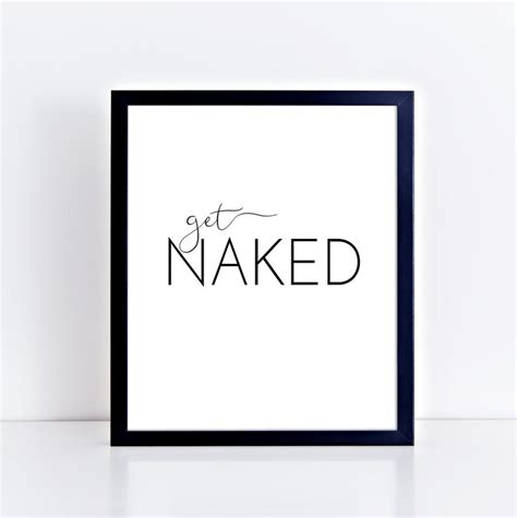 Get Naked Poster Printable Bathroom Print X Large Etsy