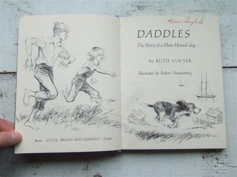 Daddles The Story Of A Plain Hound Dog Ruth Sawyer Etsy