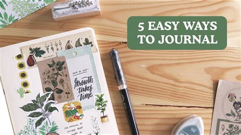 📓5 Easy Ways To Journal 📓 Abbey Sy Youtube