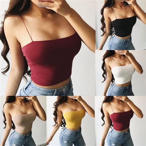 Free Shipping Bralette Tops Strap Skinny Vest Camisole Jkp1130 Womens Sleeveless Tops Casual