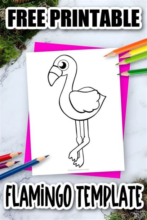Free Printable Flamingo Template Simple Mom Project