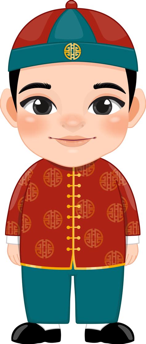 Chinese Boy With Ancient Chinese Clothing Cartoon Character 19836731 Png