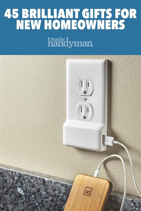A White Outlet Plugged Into A Wall With The Words 45 Brilliant Ts