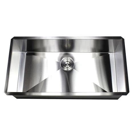 It is deep and has corners that curve tightly to help create a large workspace to wash the. Kingsman Hardware Undermount 36 in. x 19 in. x 10 in. Deep ...