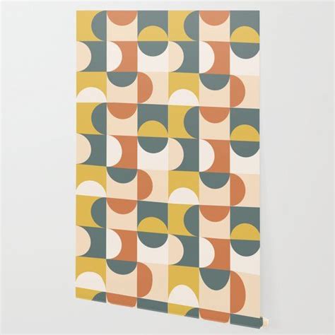 Mid Century Modern Geometric 23 Wallpaper By Theoldartstudio Society6