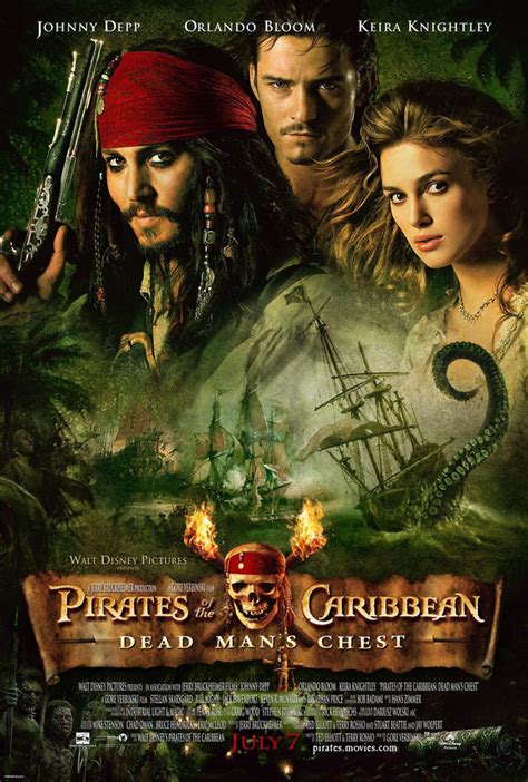 Pirates of the caribbean 1 poster. Pirates of the Caribbean: Dead Man's Chest DVD Release ...