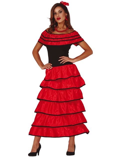 Ladies Spanish Senorita Costume Adult Flamenco Mexican