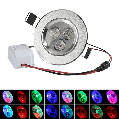 Rgb Downlight 5w Led Ceiling Down Lights Recessed Led Rgb Downlight Red
