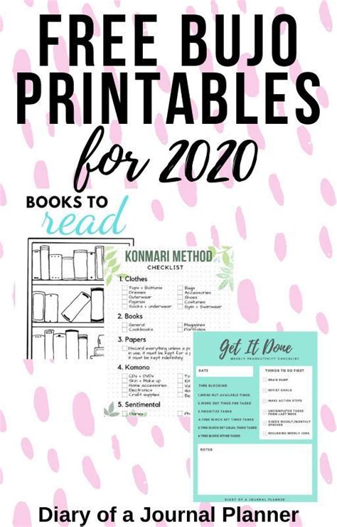 15 Totally Free Bullet Journal Printable To Organize Your Life In 2020