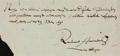 Leiden Signature De Rembrandt Plus Au Nord