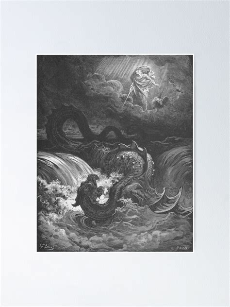 The Destruction Of Leviathan 1866 Gustave Doré Poster For Sale By