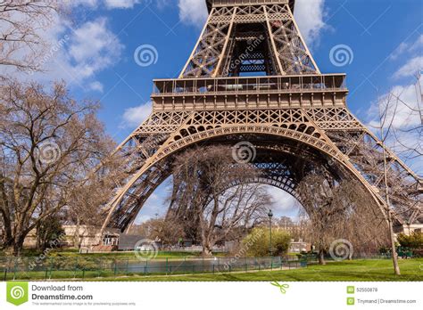 Eiffel Tower In Paris France Famous Tourism Landmark