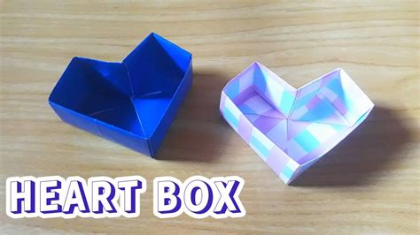 Origami Heart Box Fun And Easy Origami How To Make Paper Box Youtube