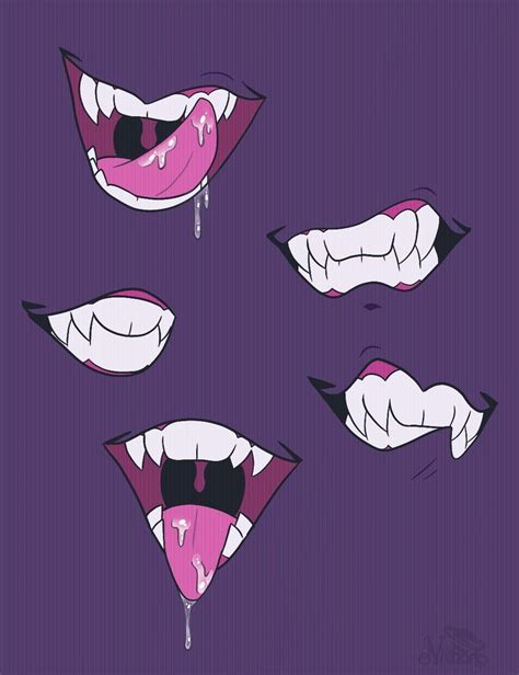 Vampire Mouth Drawing Anime