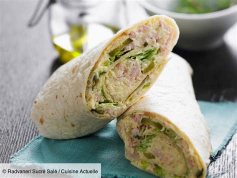 Wrap au thon facile et rapide découvrez les recettes de Cuisine Actuelle