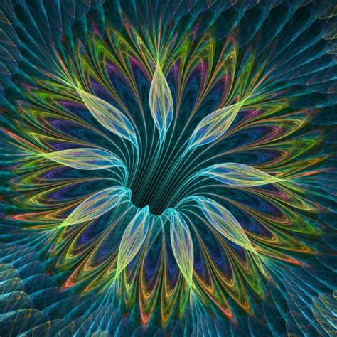 Luminescent Flower By Deirdrereynolds On Deviantart Fractal Art