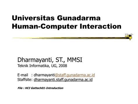 Is a discipline concerned with the design, evaluation and implementation of interactive systems for human use interaction between users and computers occurs at the user interface. PPT - Universitas Gunadarma Human-Computer Interaction ...