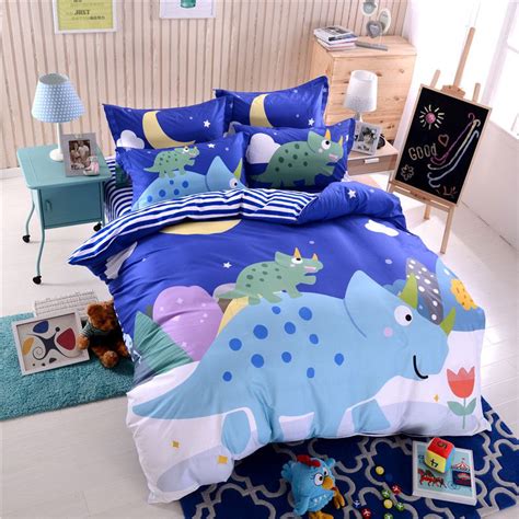 Browse from the vast collection of luxury comforter sets here at latestbedding.com. Blue Dinosaur Comforter Set Twin Queen Size SJL | EBeddingSets