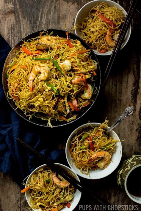This Singapore Noodle Recipe Is An Easy To Make Dry Curry Noodle Dish
