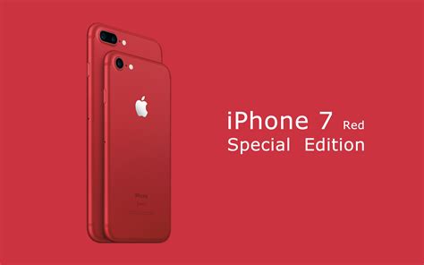 Apple 2017 Iphone 7 Red Special Edition Hd Wallpaper 01 Preview