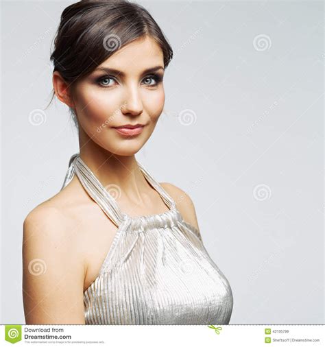 Fashion Woman Portrait Female Young Model Studio Stock Image Image