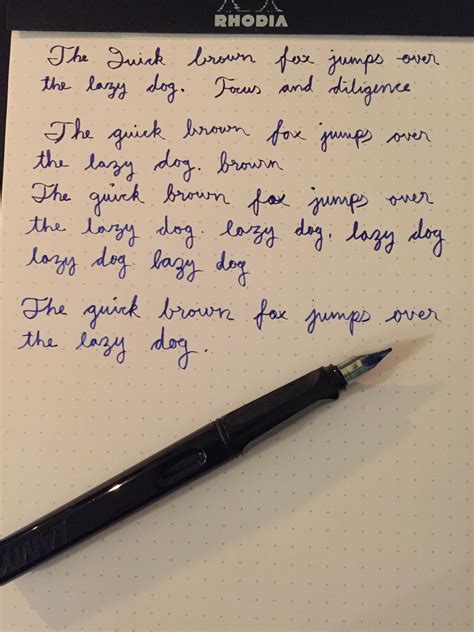 Starting Out With Lamy Fountain Pen Left Hand Handwriting