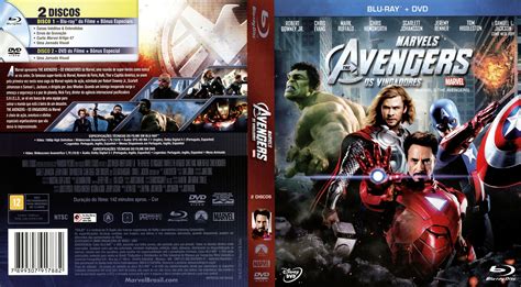 Os Vingadores BD DVD Capa DVD Capas