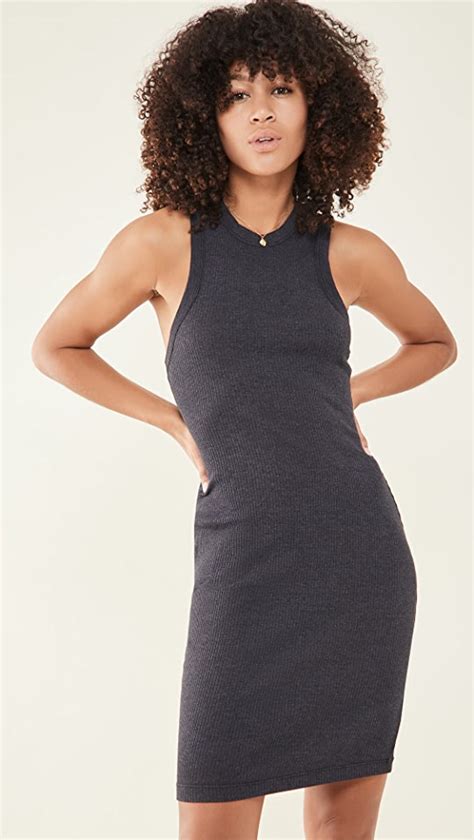 James Perse Scoop Back Rib Tank Dress Shopbop