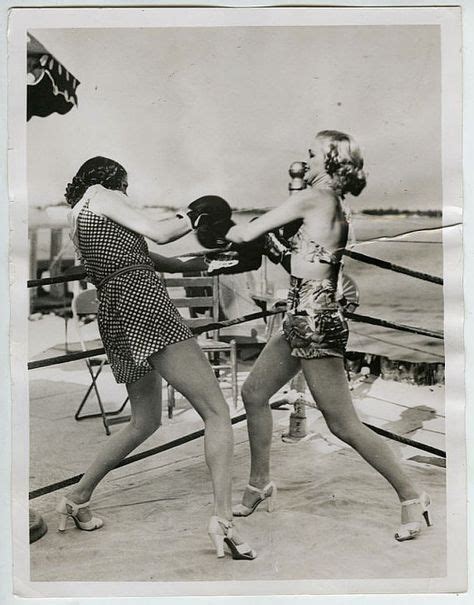 15 Best Vintage Catfights Images Vintage Boxing Girl Women Boxing