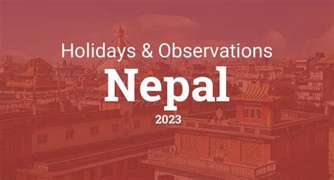 Holidays And Observances In Nepal In 2023