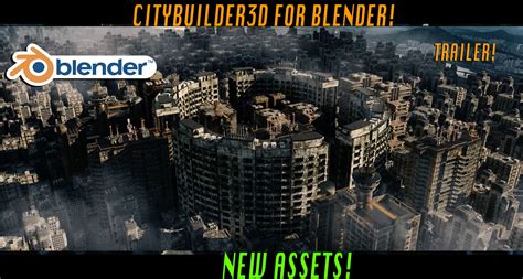 Citybuilder3d Blender Add On Trailer 2 New Assets Construct Your