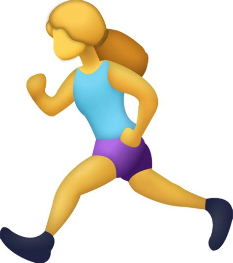 Girl Running Emoji Free Download Ios Emojis Emoji Island