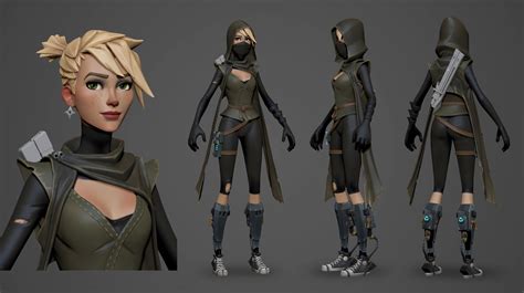 Vitaliy Naymushin Fortnite Female Ninja