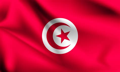 Túnez Bandera 3d 1229005 Vector En Vecteezy